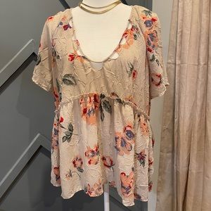 Lucky Brand Flower Blouse